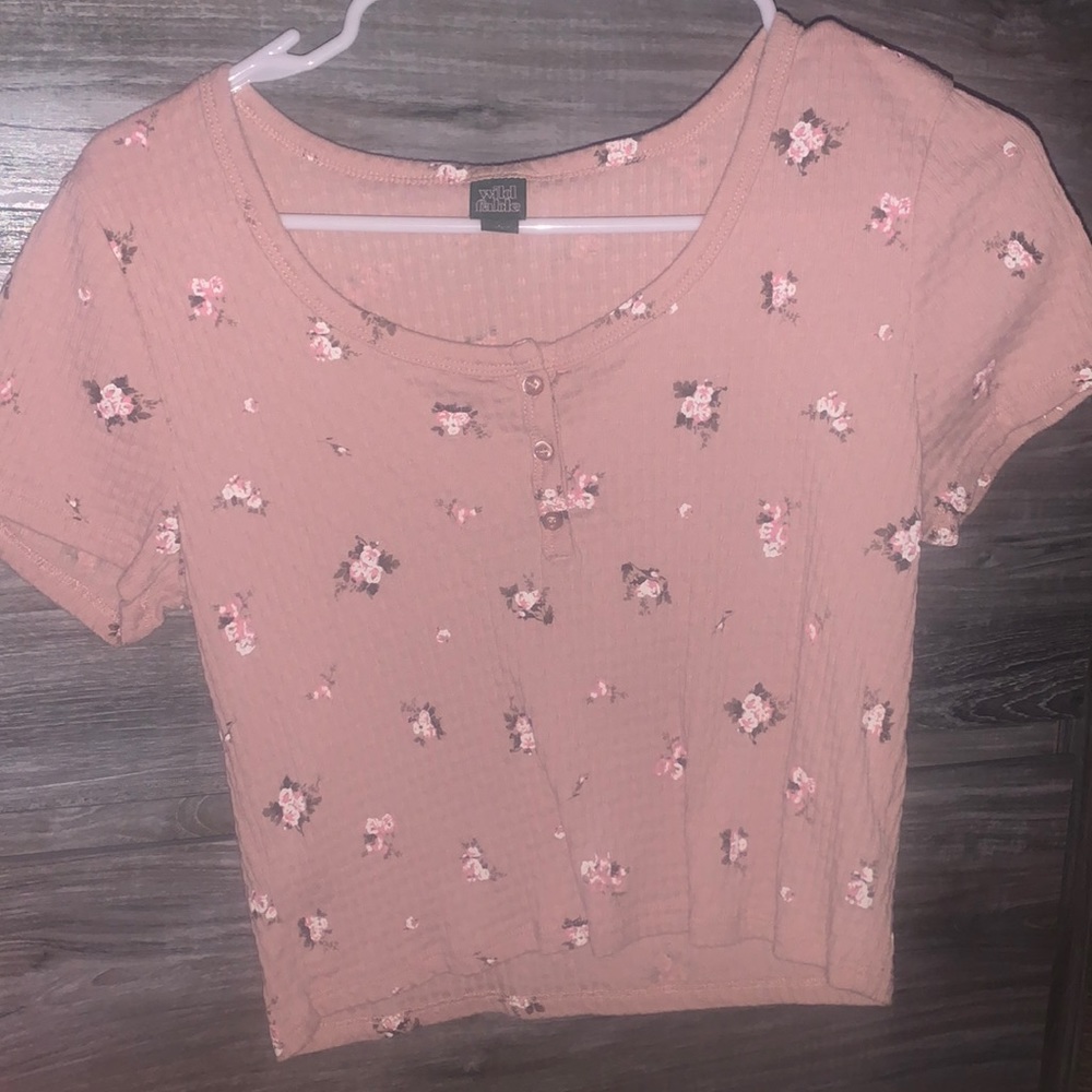 Floral crop top